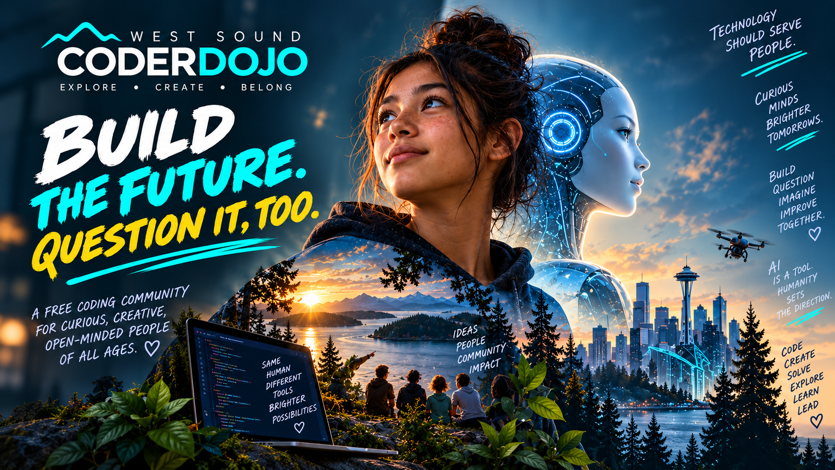 West Sound CoderDojo — Build the Future. Question It, Too.